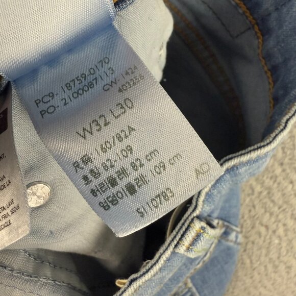 Levis Jeans Womens 32 Blue 725 Bootcut High Rise Light Wash Stretch Denim 32x29 - Picture 7 of 9